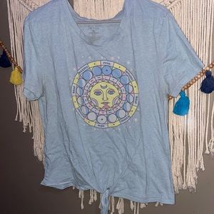 Blue Celestial Crop Top